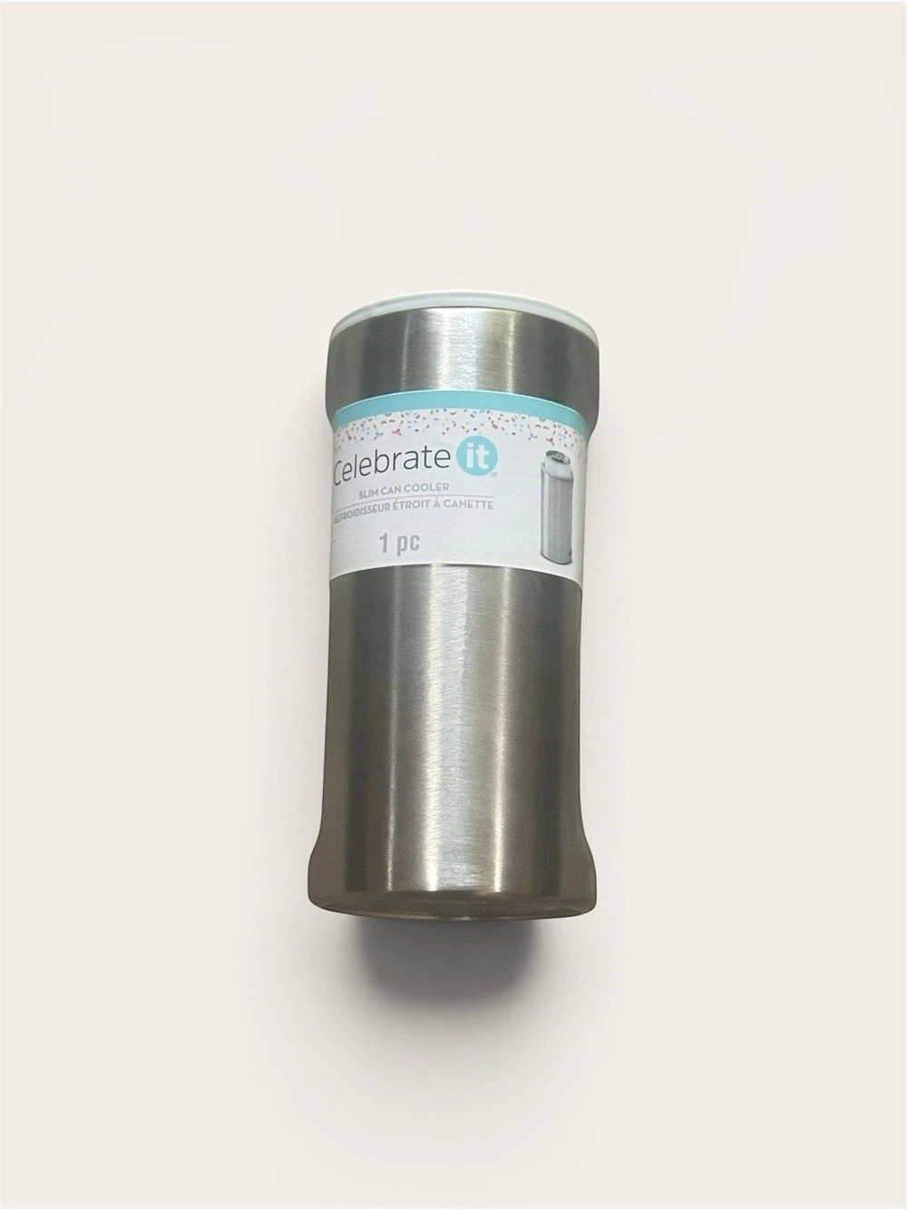 CELEBRATE IT 12oz SLIM/SKINNY CAN COOLER INSULATED STAINLESS STEEL